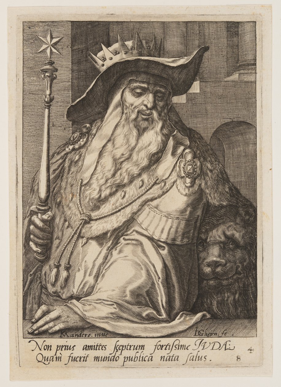 Juda, uit De twaalf zonen van Jakob door Jacques de Gheyn II