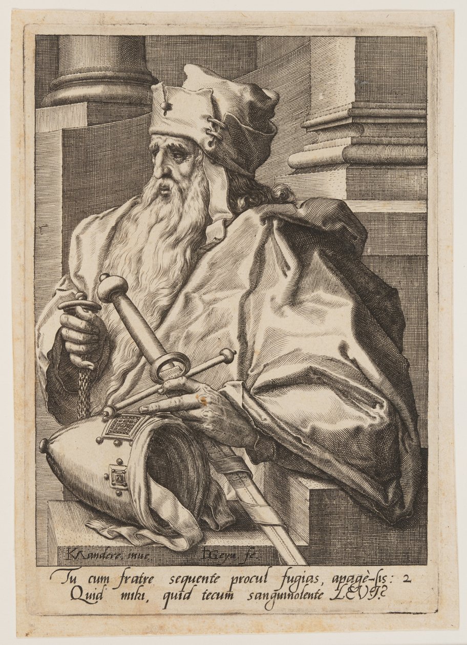Levi, uit De twaalf zonen van Jacob door Jacques de Gheyn II