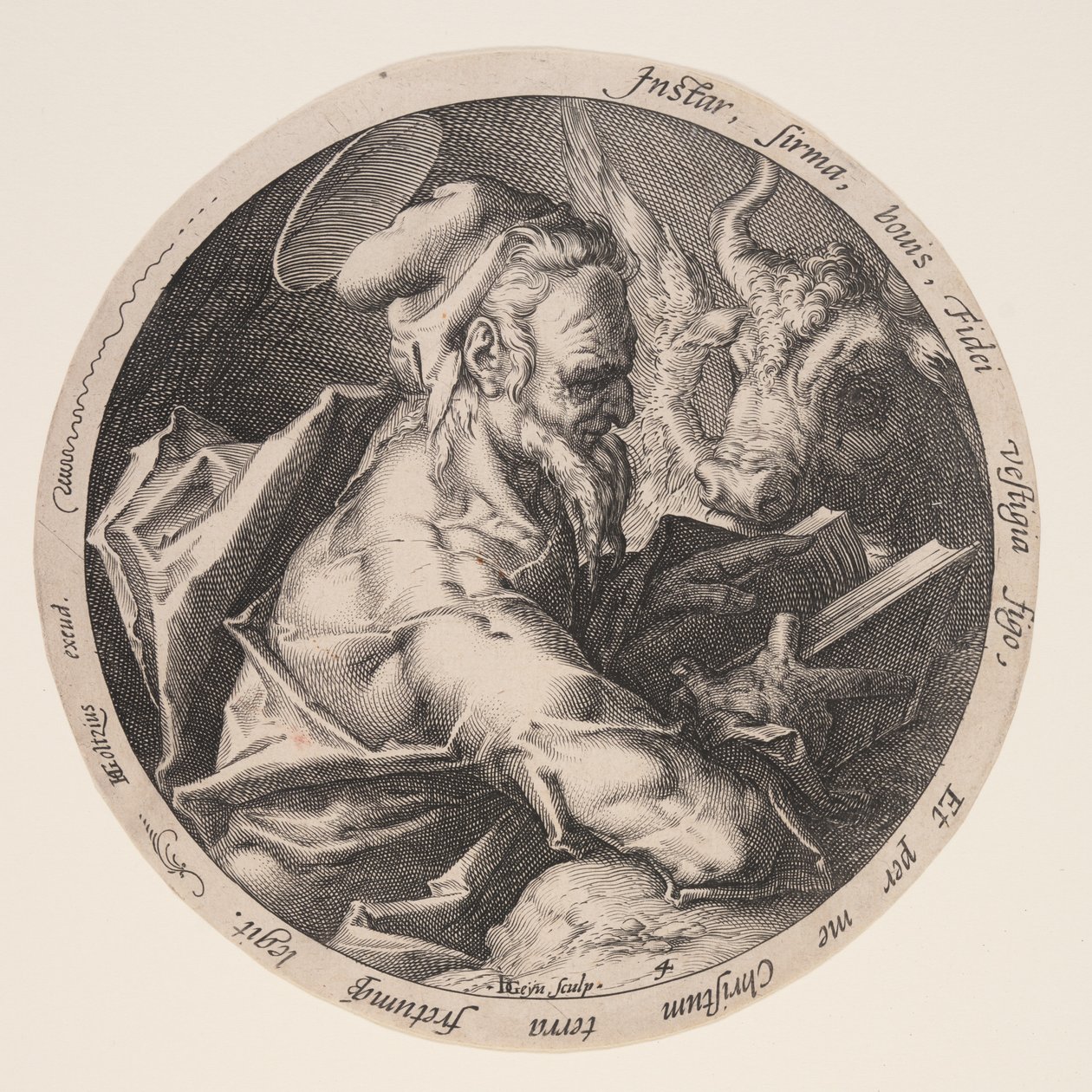 Lucas, uit De evangelisten door Jacques de Gheyn II