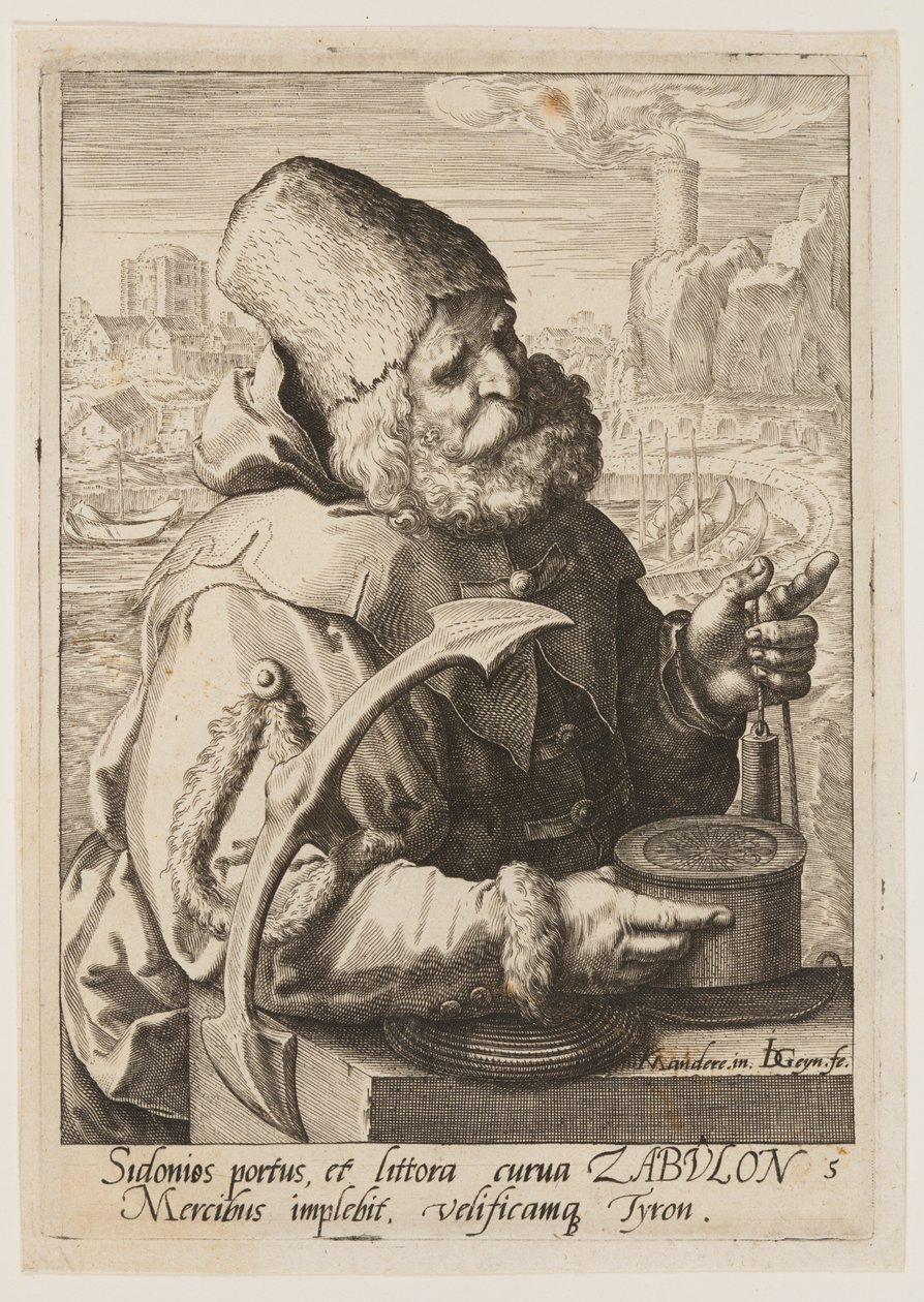 Zebulon, uit De twaalf zonen van Jakob door Jacques de Gheyn II