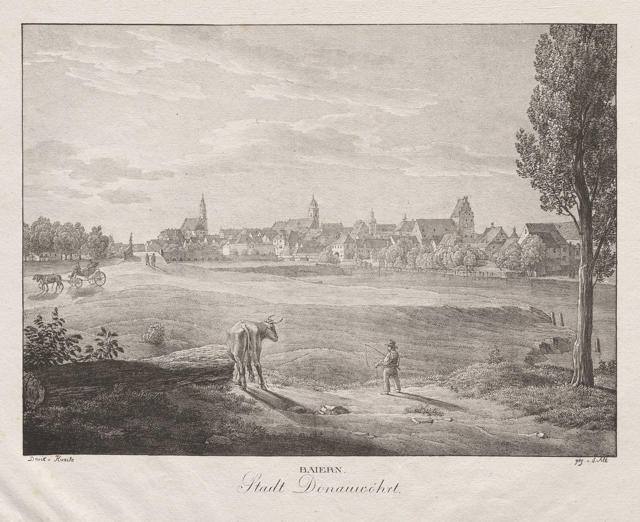 Beieren, Stad Donauwörth door Jakob Alt