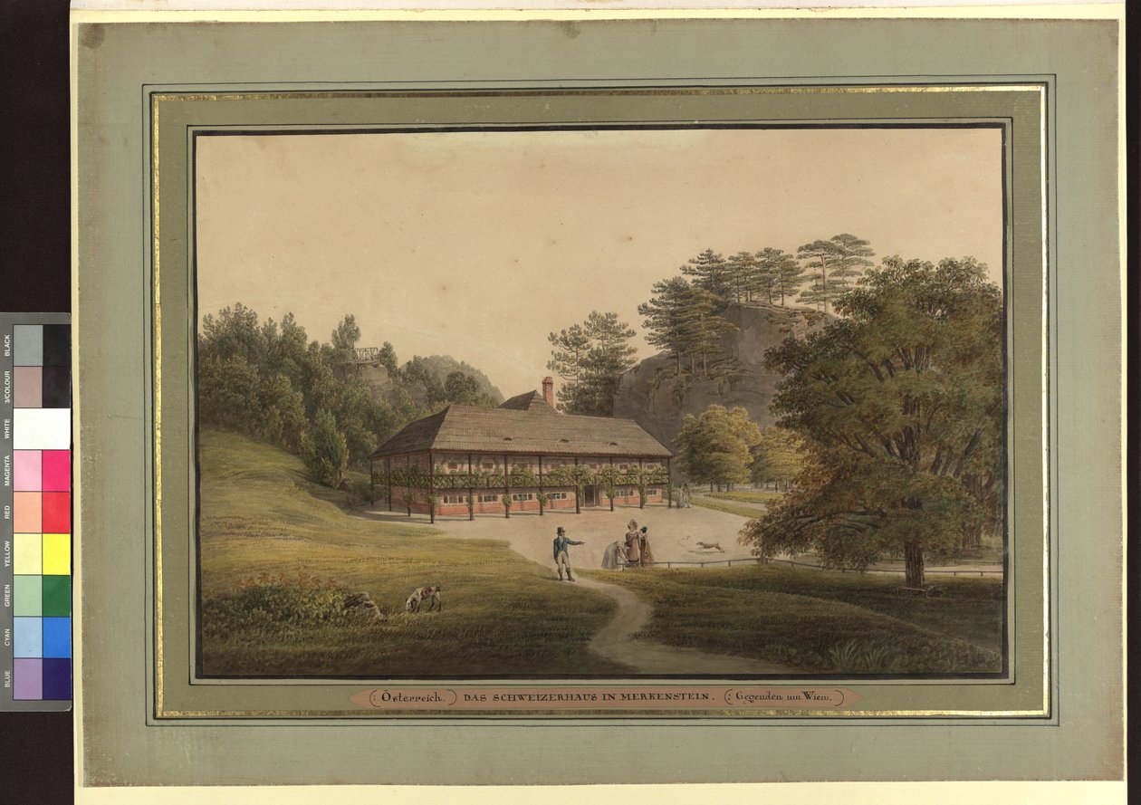 Het Zwitserse huis in Merkenstein door Jakob Alt