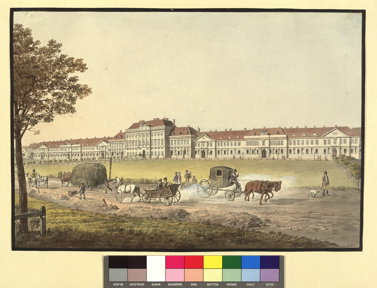 Hofstallen (Keizerlijk-Koninklijke Hofstallen – gebouw) door Jakob Alt
