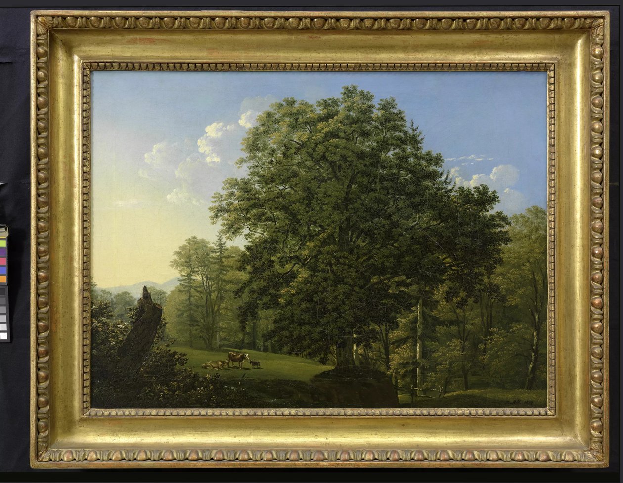 Landschap met grazende koeien door Jakob Alt