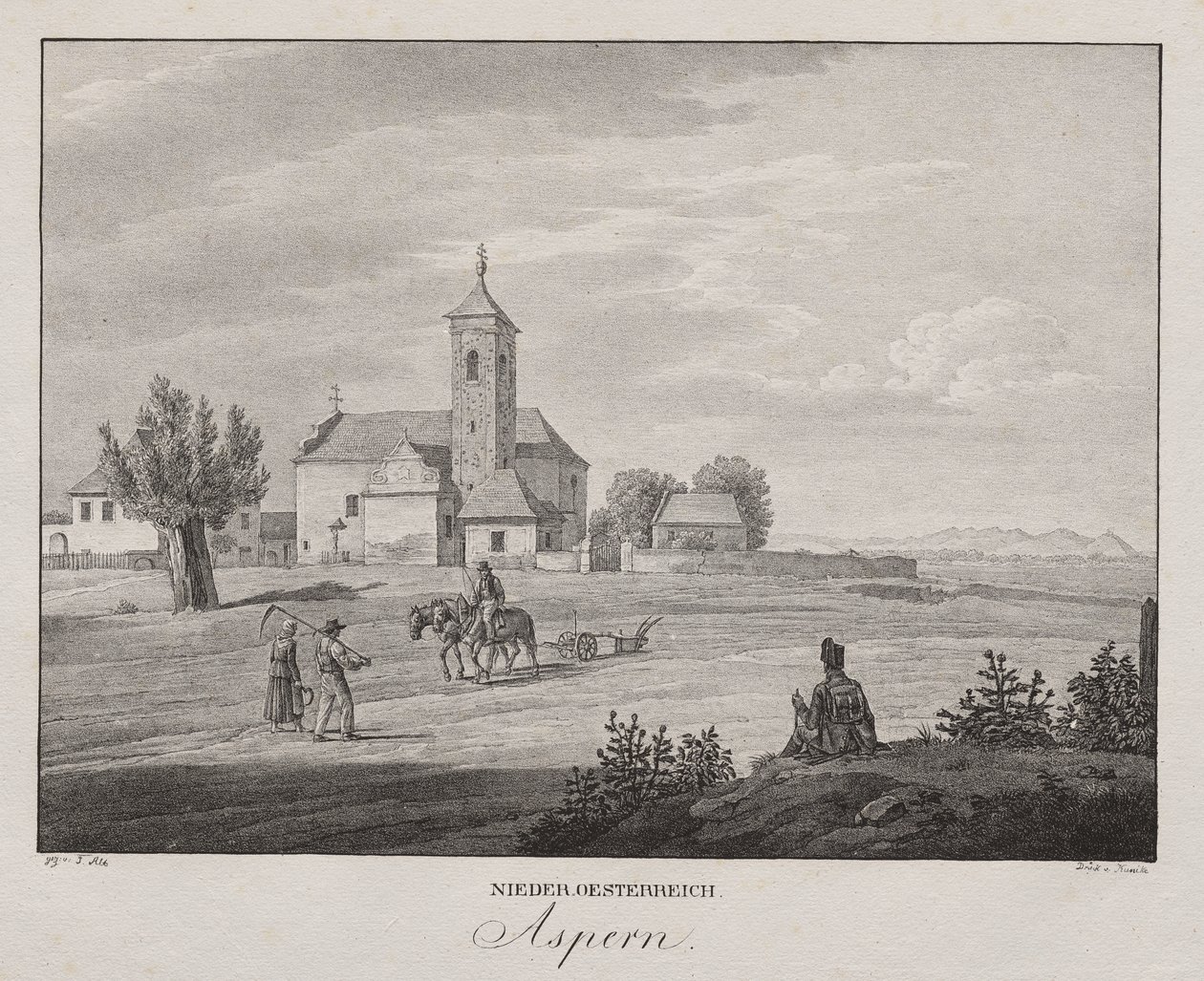 Neder-Oostenrijk, Aspern door Jakob Alt