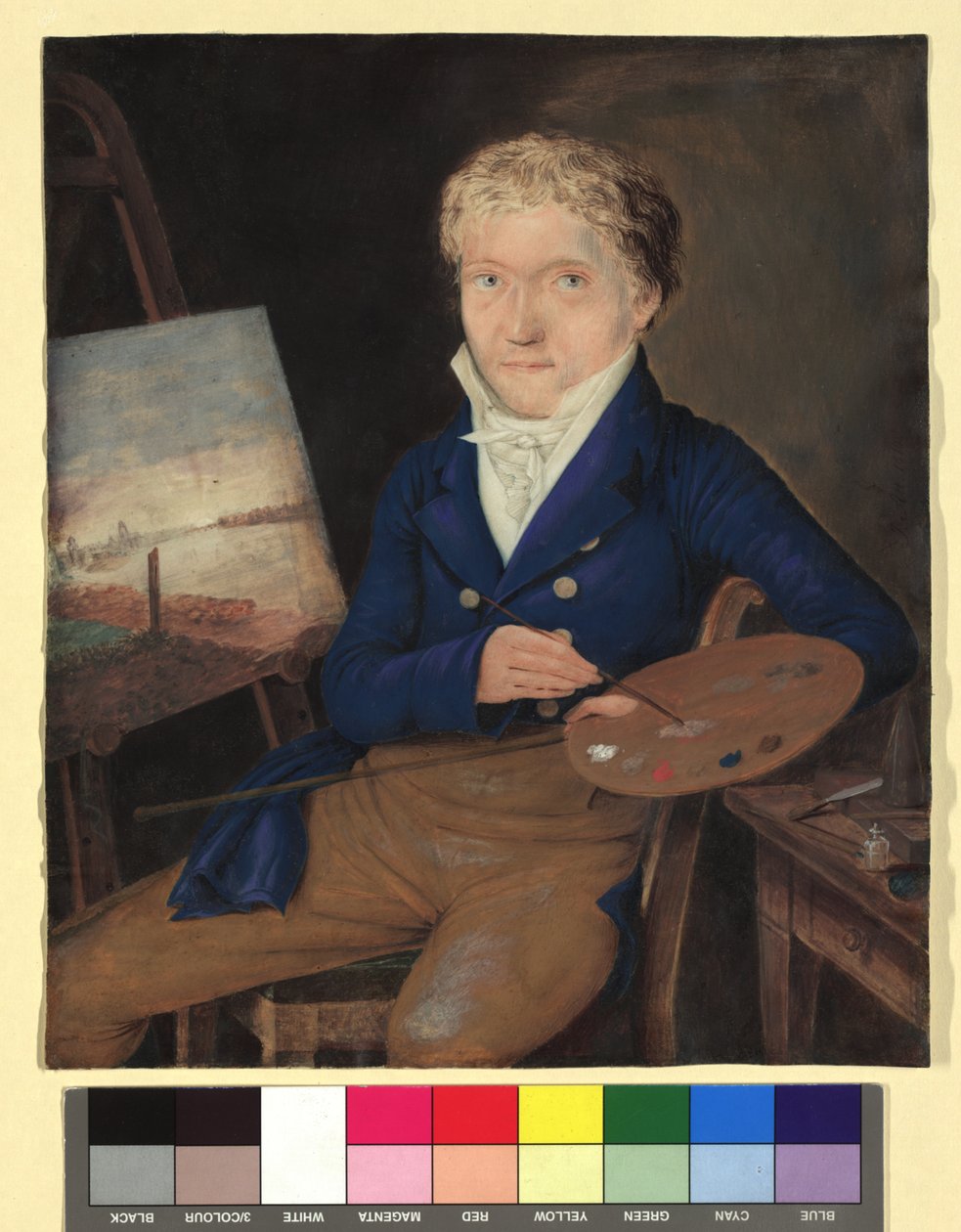Zelfportret van Jakob Alt door Jakob Alt