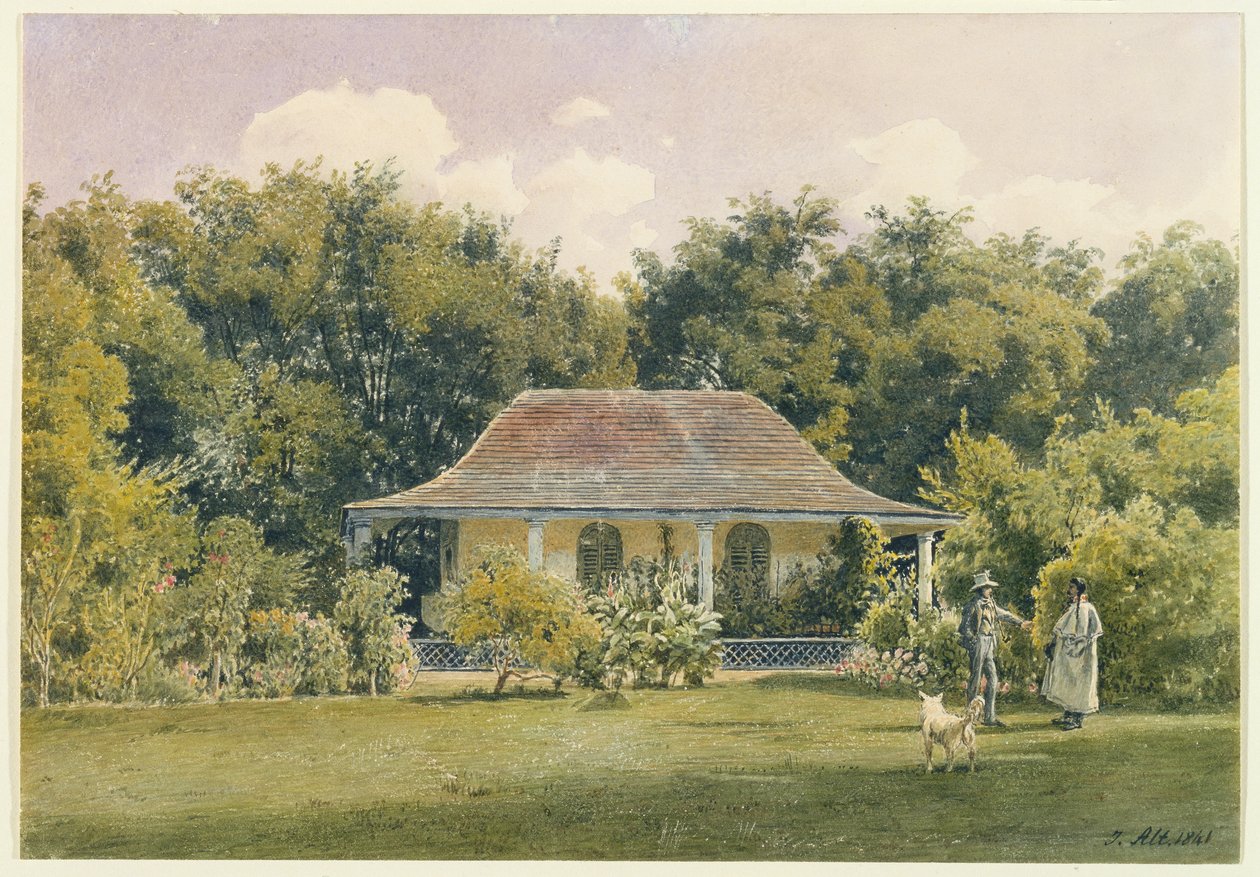 De tuin van Laudaya door Jakob Alt