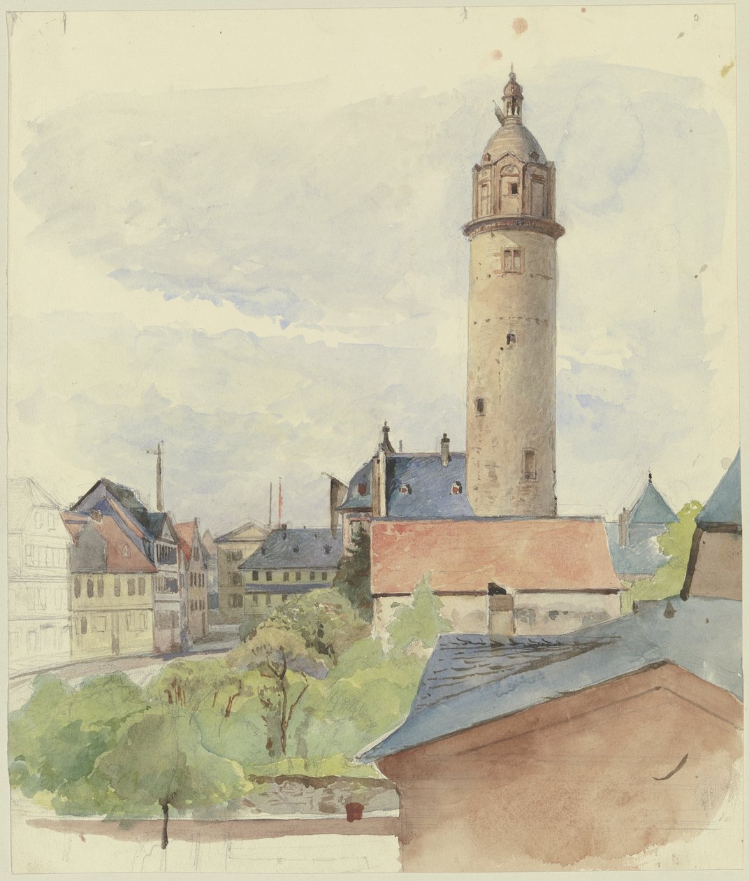 Kasteel van Höchst door Jakob Becker