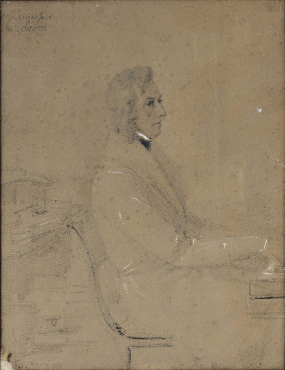 Frédéric Chopin aan de piano door Jakob Götzenberger