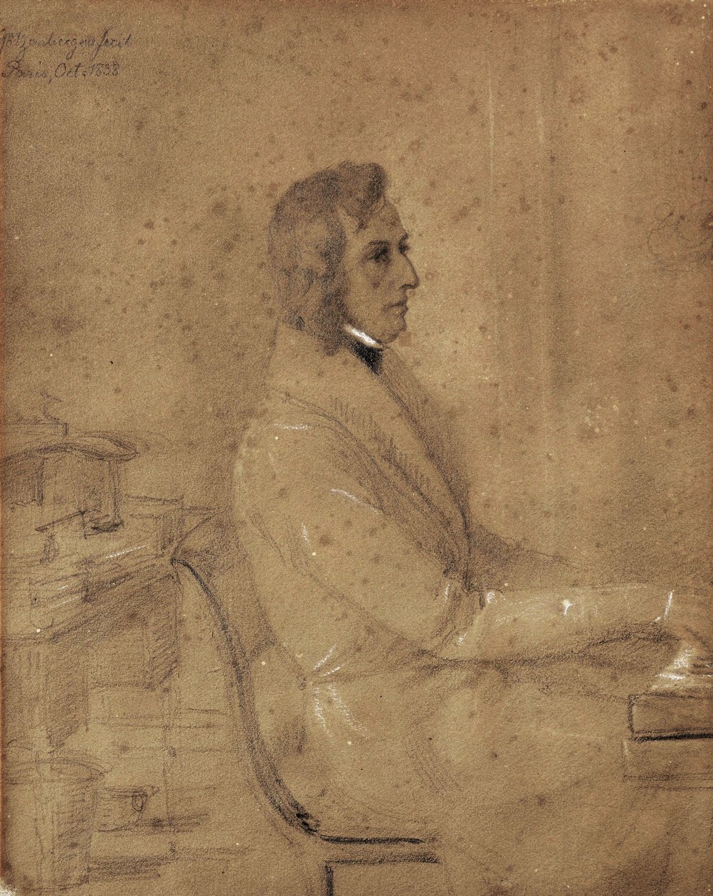 Fryderyk Chopin aan de piano door Jakob Götzenberger