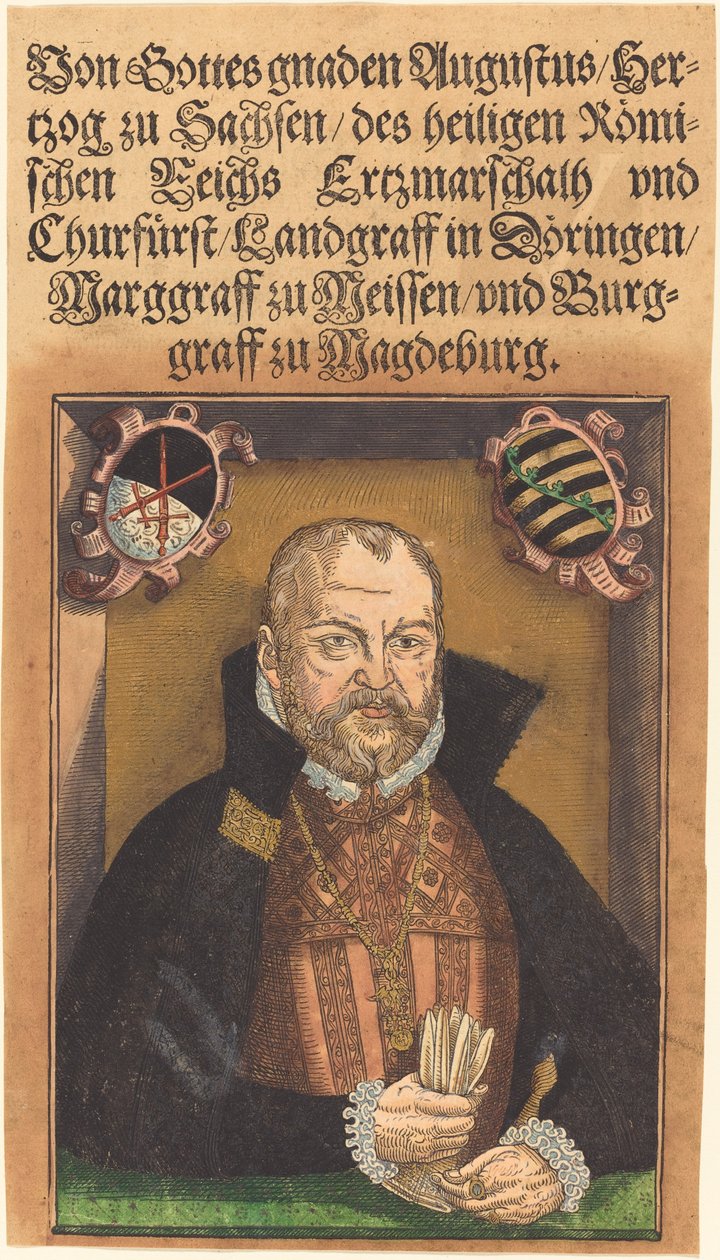 Augustus Hertog van Saksen door Jakob Lucius the Elder