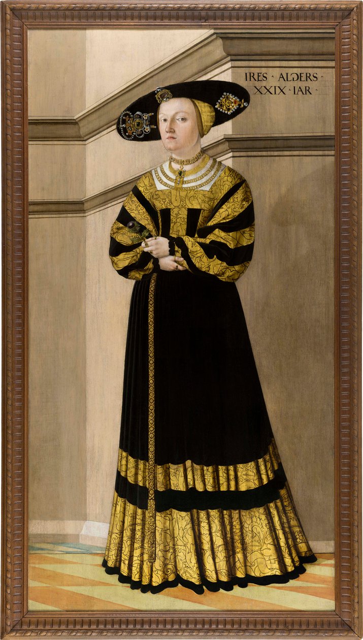 Portret van Anna von Rosental, 1529 door Jakob Seisenegger