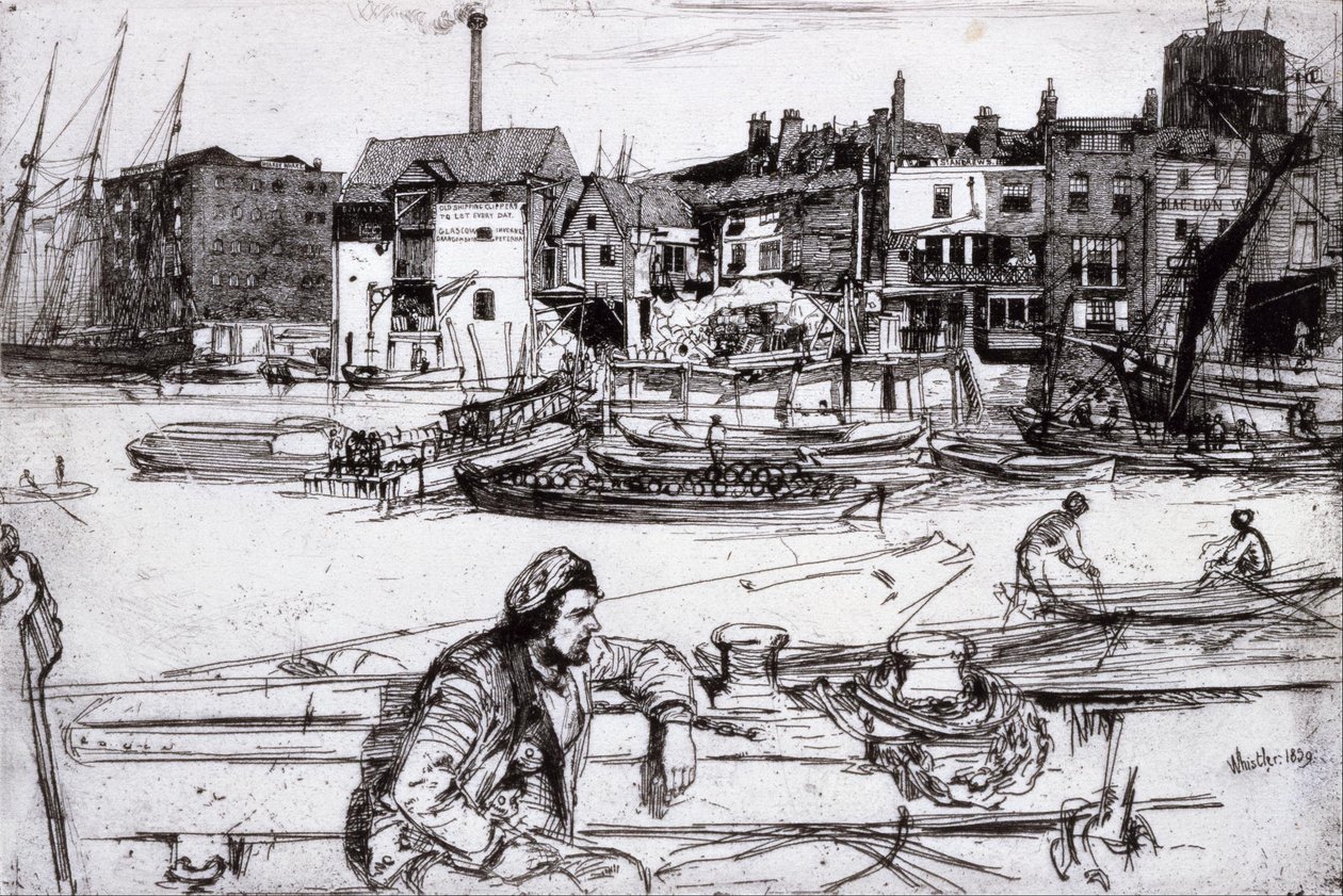 Zwarte Leeuwenwerf door James Abbott McNeill Whistler