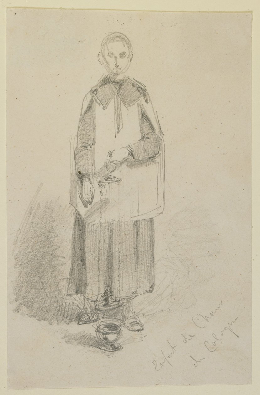 Koorknaap uit Keulen, 1858 door James Abbott McNeill Whistler