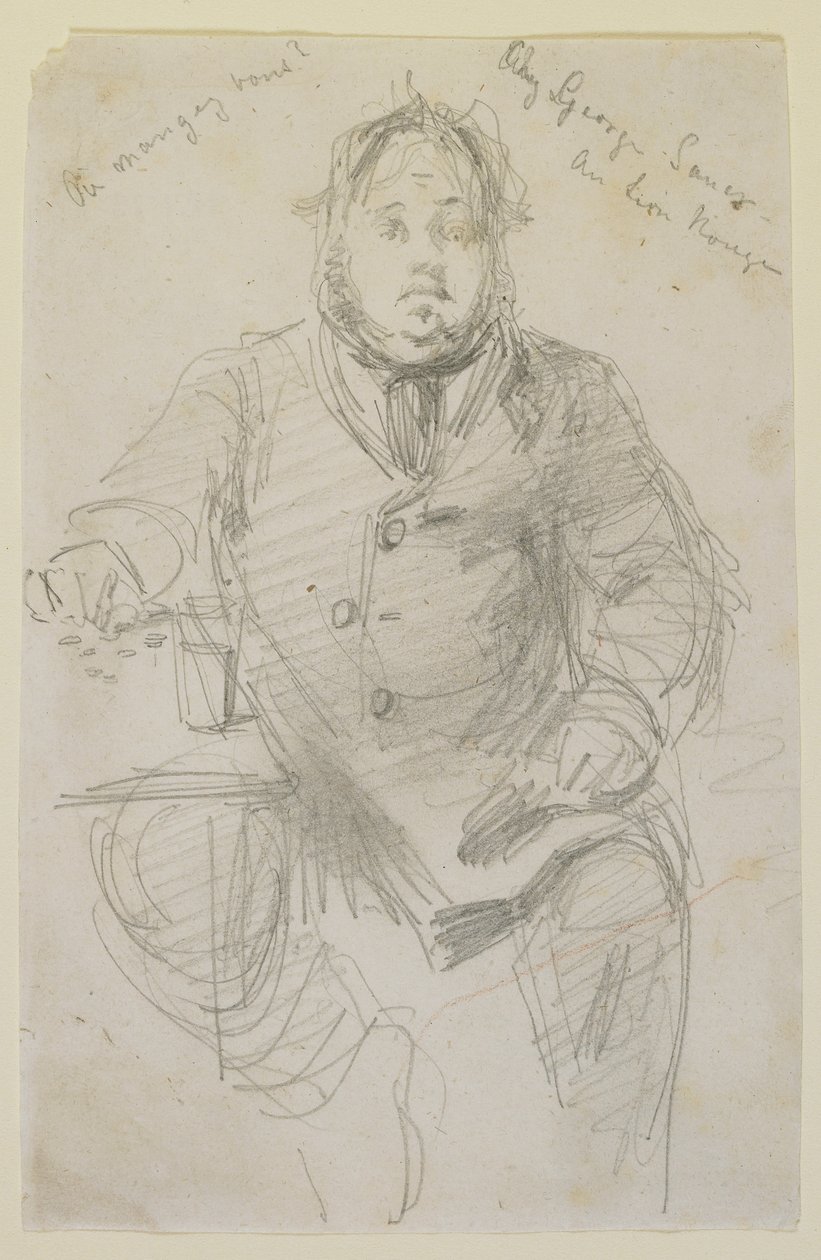 George Sauter in de Rode Leeuw, 1858 door James Abbott McNeill Whistler