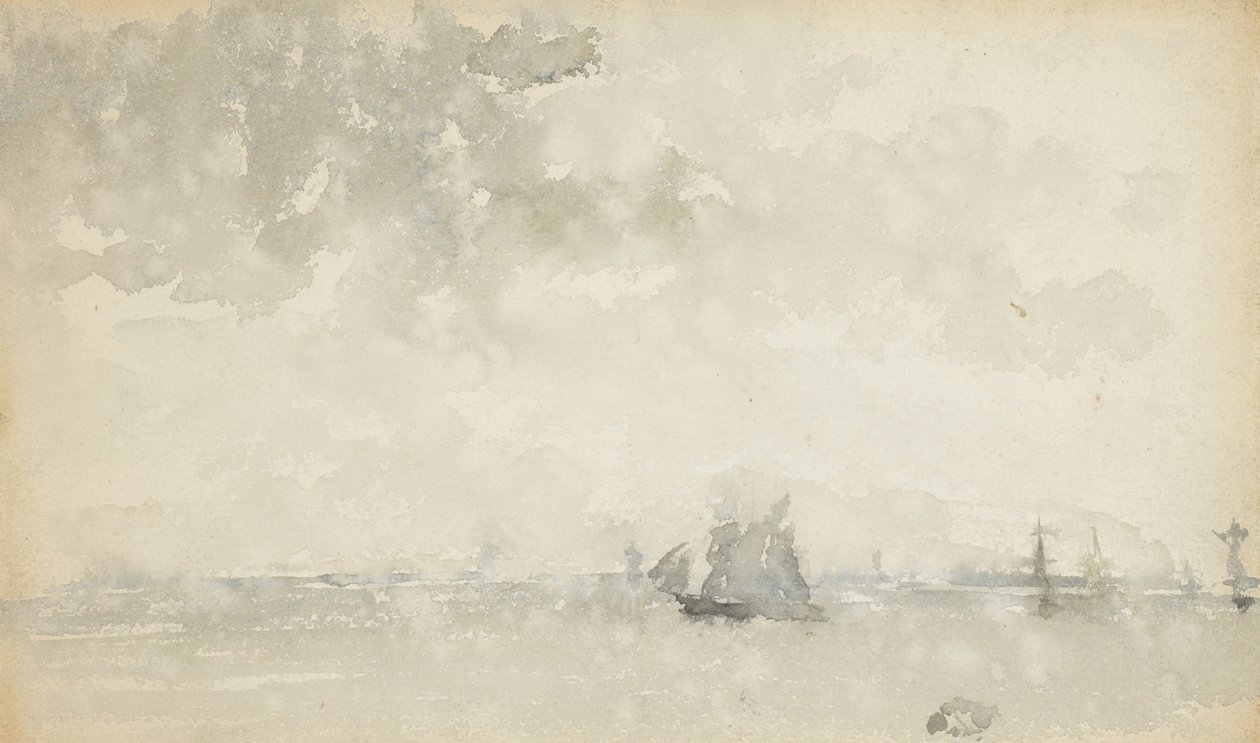 Grijs en zilver - Noordzee, c.1884 door James Abbott McNeill Whistler