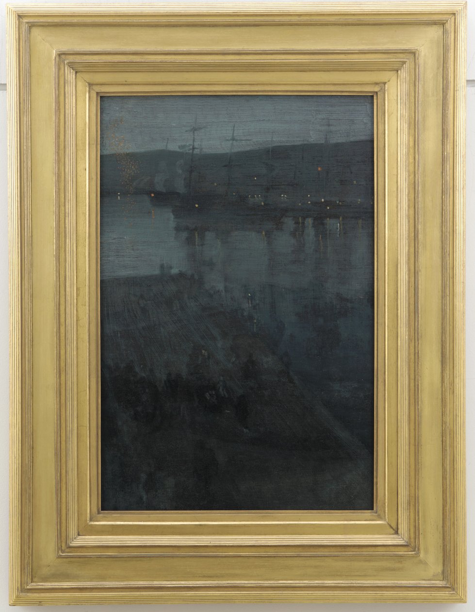 Nocturne in blauw en goud: Valparaiso, c.1874 door James Abbott McNeill Whistler