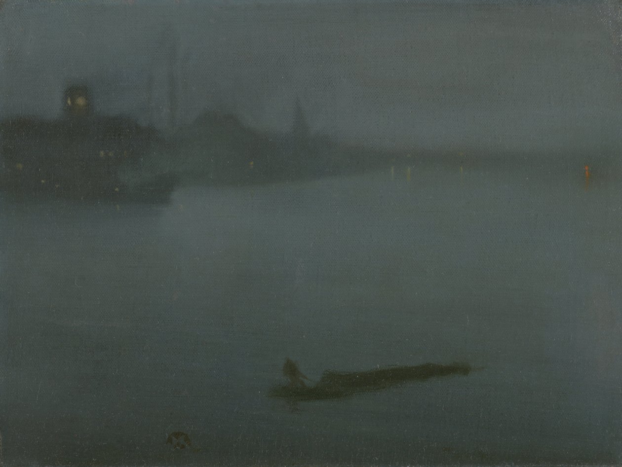 Nocturne in Blauw en Zilver door James Abbott McNeill Whistler