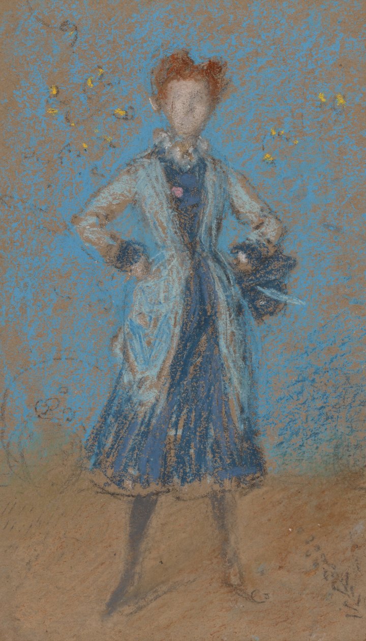 Het Blauwe Meisje door James Abbott McNeill Whistler