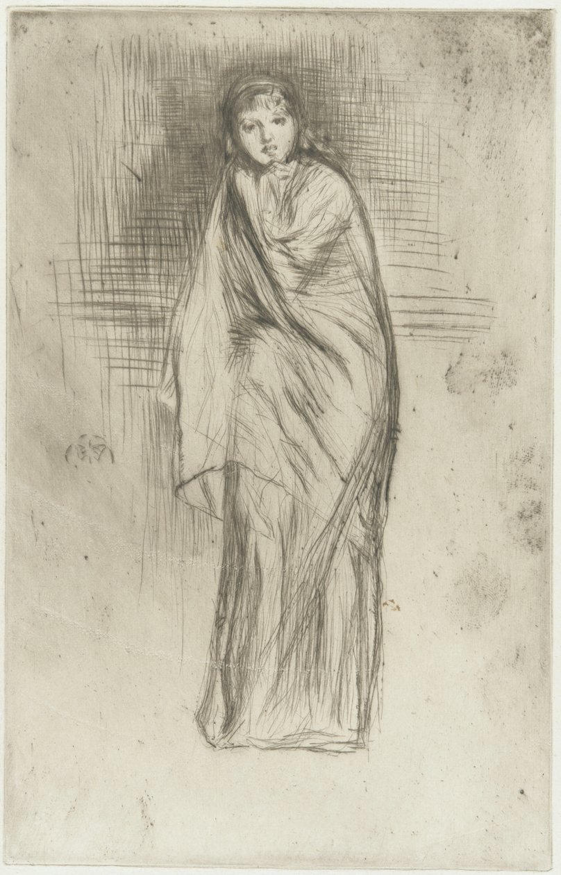 Het model rust, 1870 door James Abbott McNeill Whistler