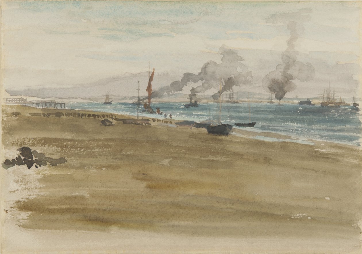 De Monding van de Rivier, 1876-77 door James Abbott McNeill Whistler