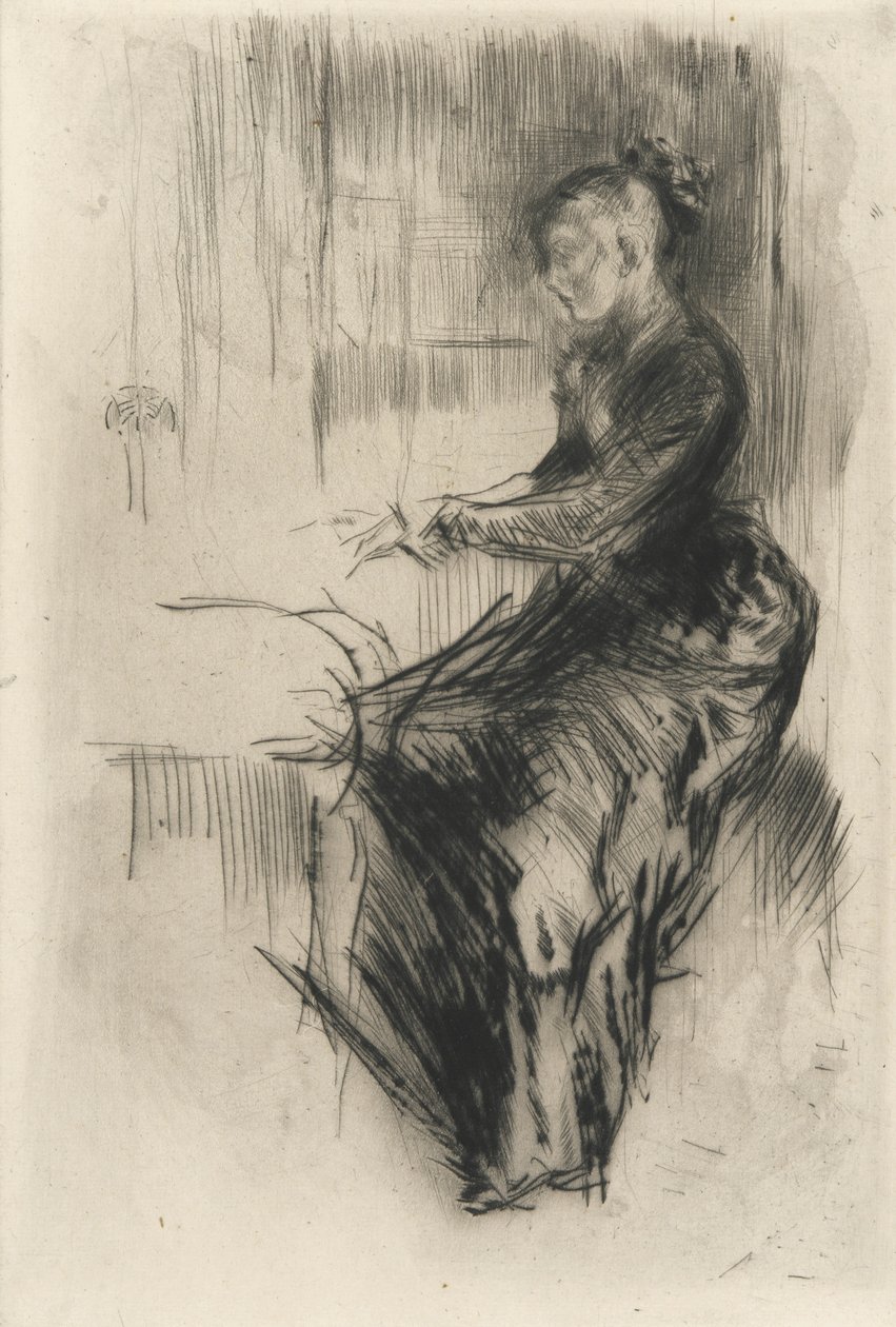 De piano door James Abbott McNeill Whistler