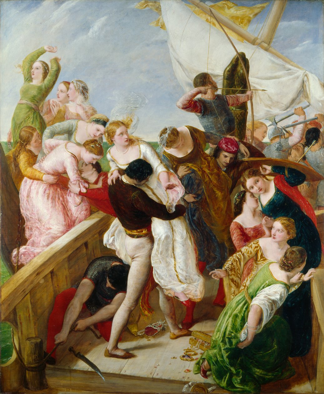 De Redding van de Bruiden van Venetië, 1851 door James Clarke Hook