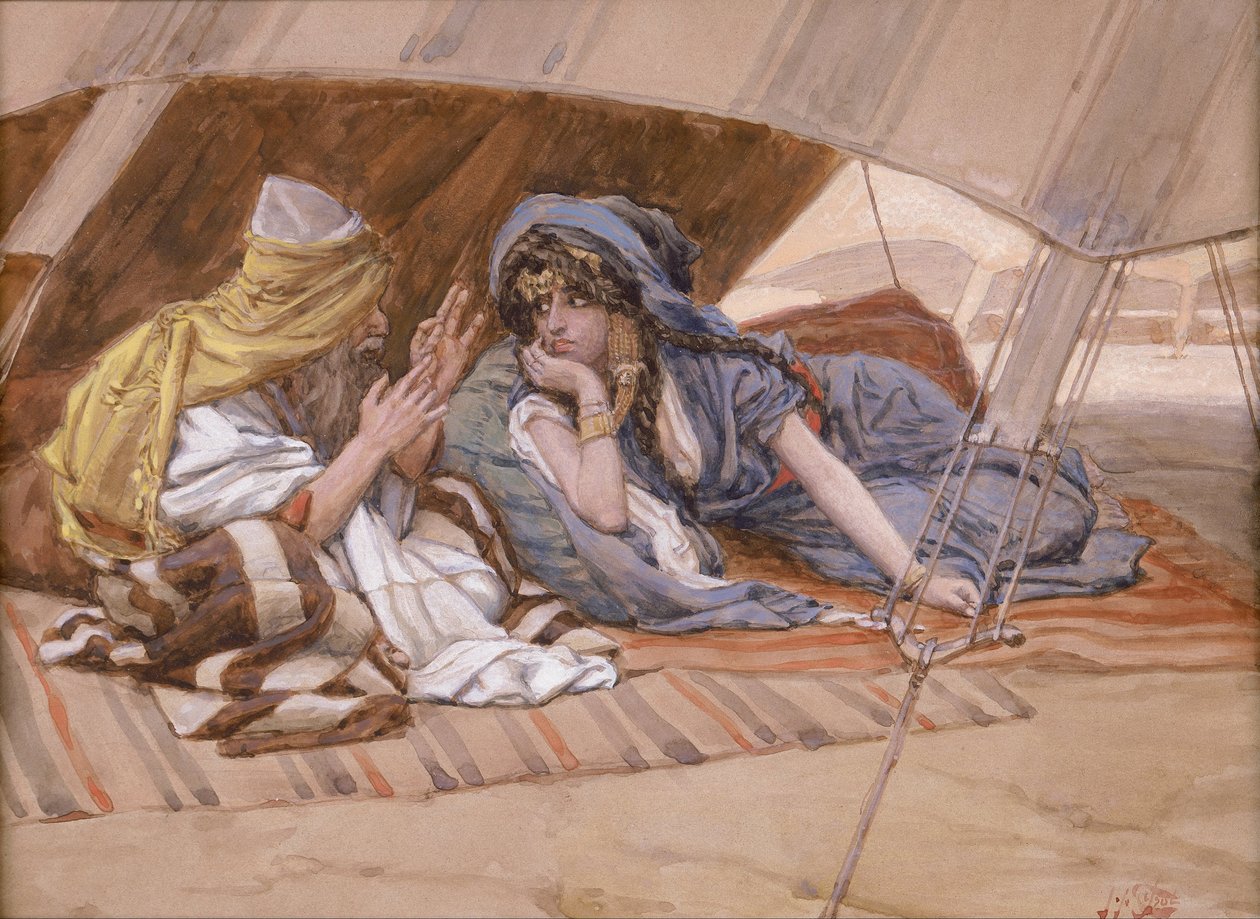 Abrams raad aan Sarai door James Jacques Joseph Tissot