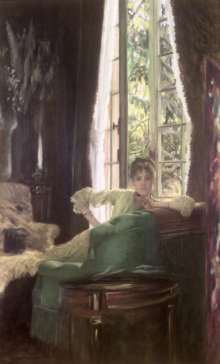 Studie voor Le Sphinx, 1883-5 door James Jacques Joseph Tissot