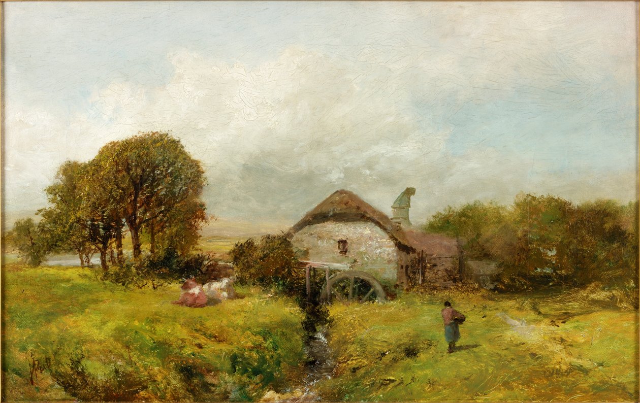 Molen bij Sheppard, Devon, c.1865 door James Peel