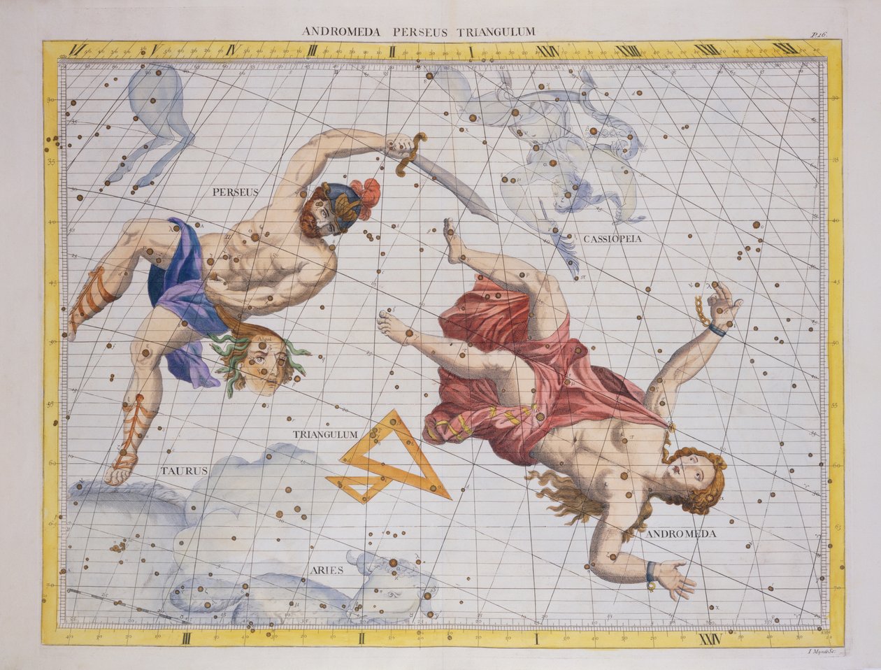 Constellatie van Perseus en Andromeda, uit 