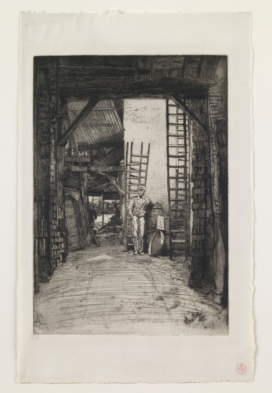 W. Jones, kalkbrander, Thames Street door James Abbott McNeill Whistler