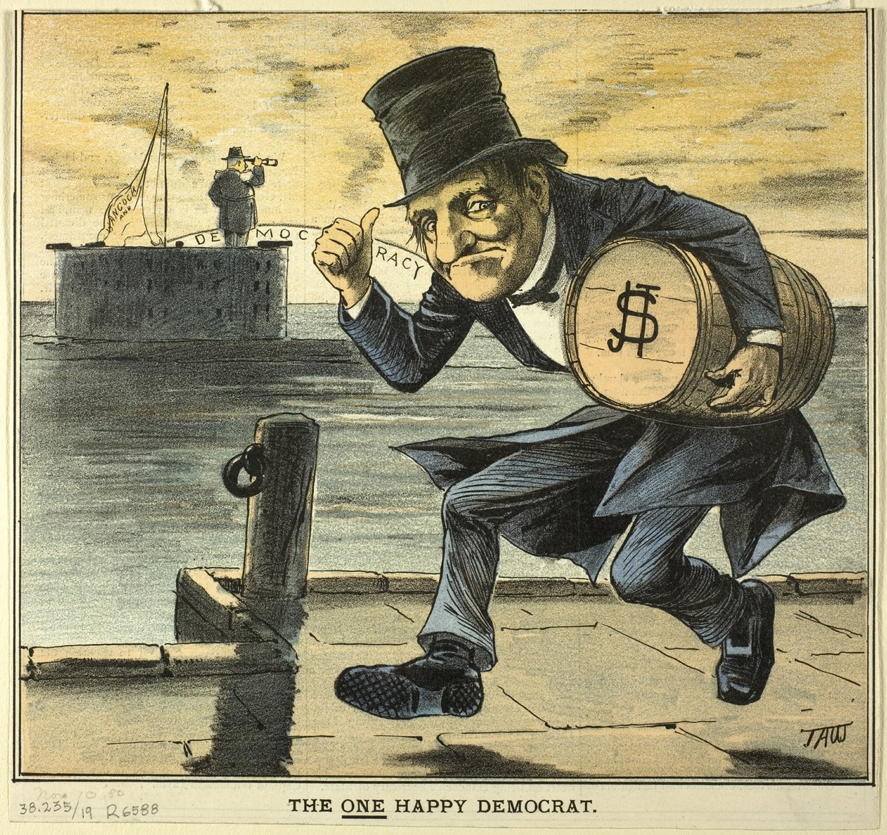 De ene gelukkige democraat, van Puck door James A. Wales