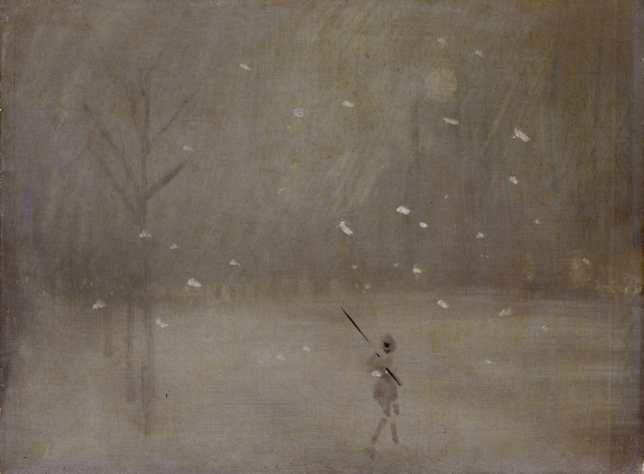 Sneeuwstorm door James Abbott McNeill (after) Whistler