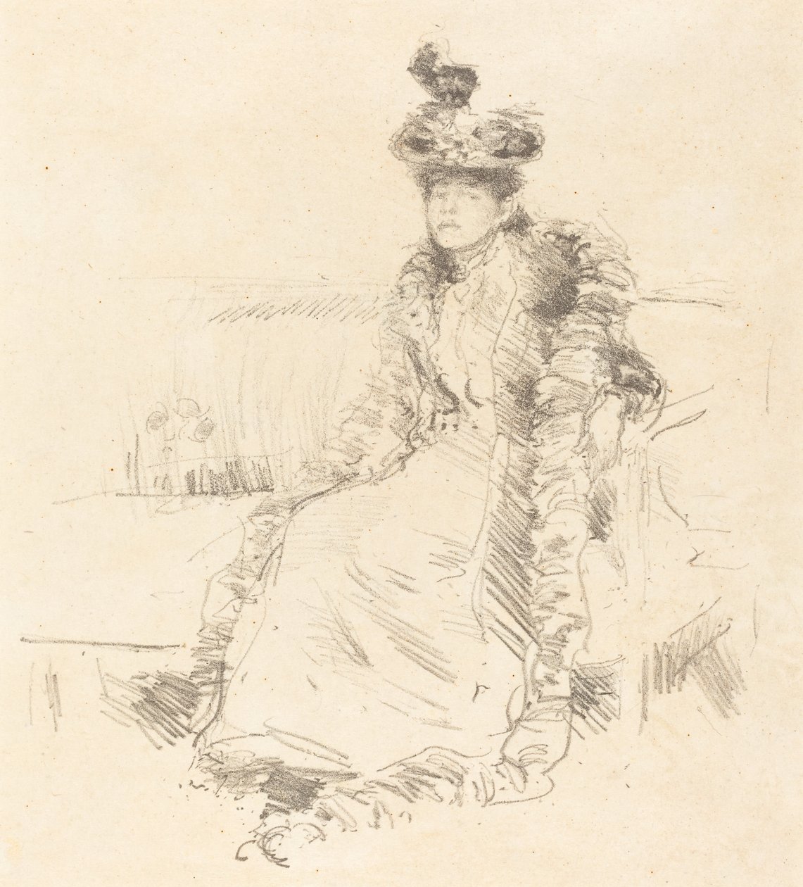 Een Dame Zittend, 1893 door James Abbott McNeill Whistler