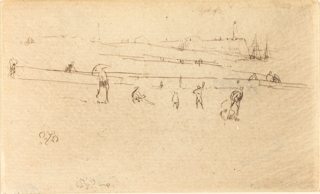 Een Schets in Dieppe door James Abbott McNeill Whistler