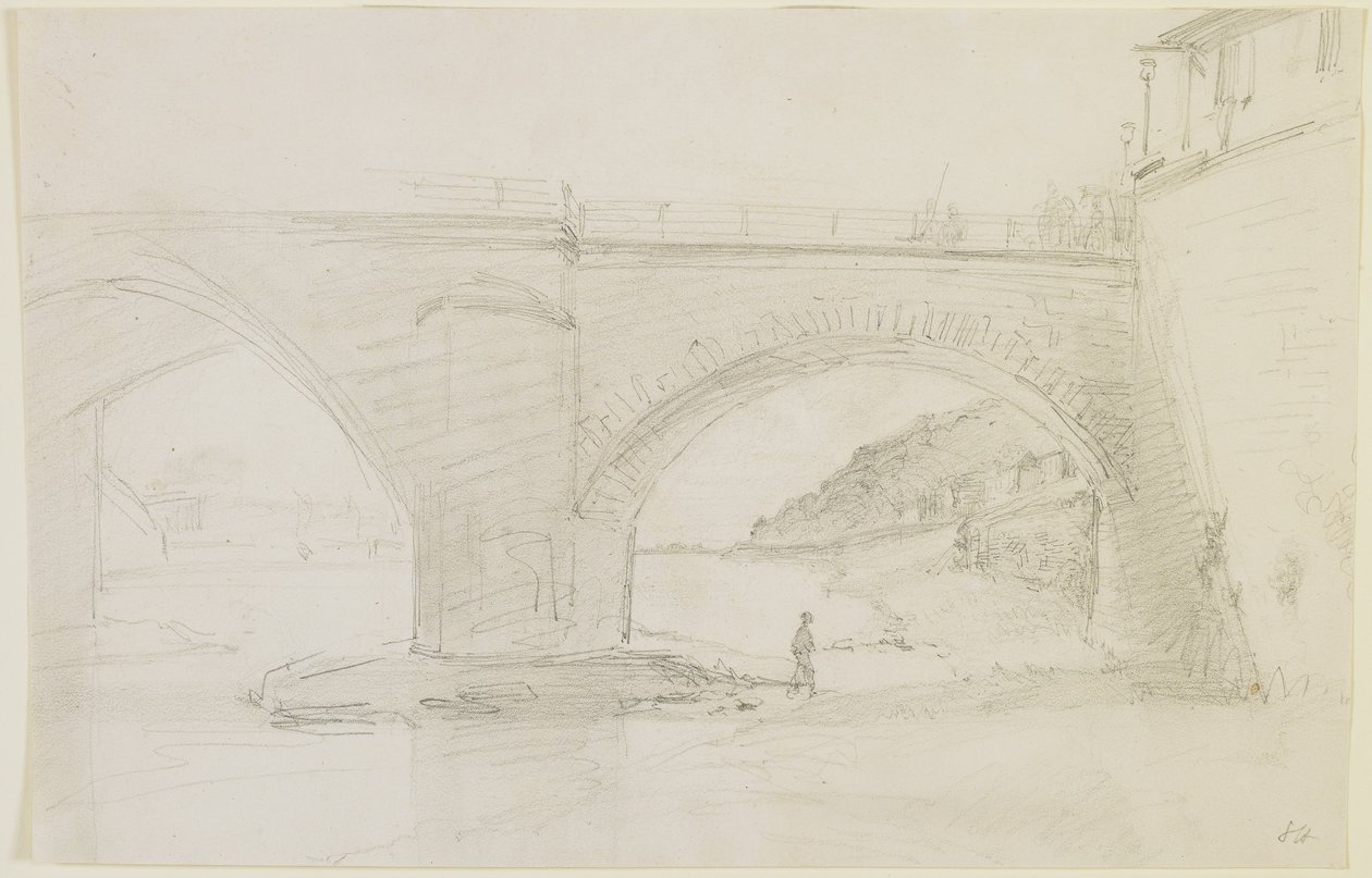 Een brug, 1858 door James Abbott McNeill Whistler