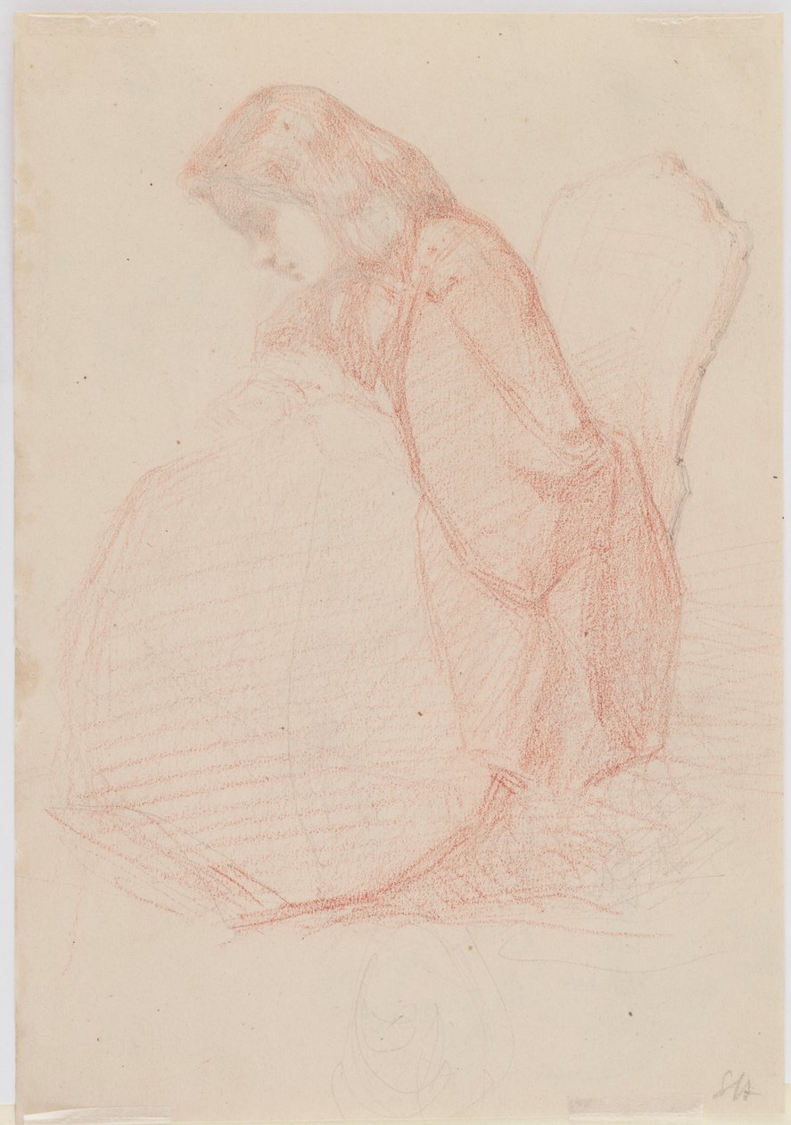Een tweezijdige tekening van Fumette en dansende clowns door James Abbott McNeill Whistler