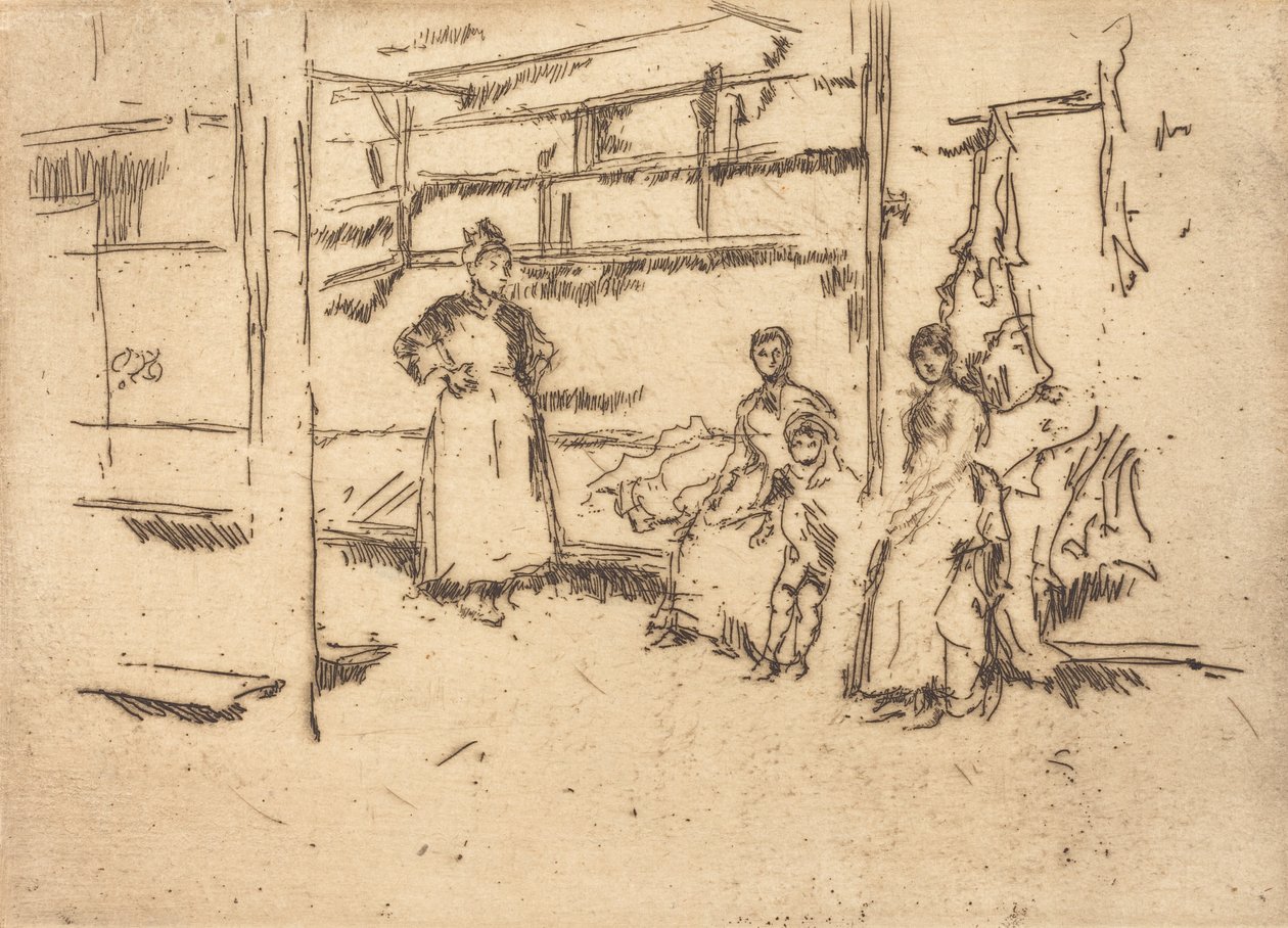 Na de verkoop, Hounsditch, ca. 1886-1888 door James Abbott McNeill Whistler
