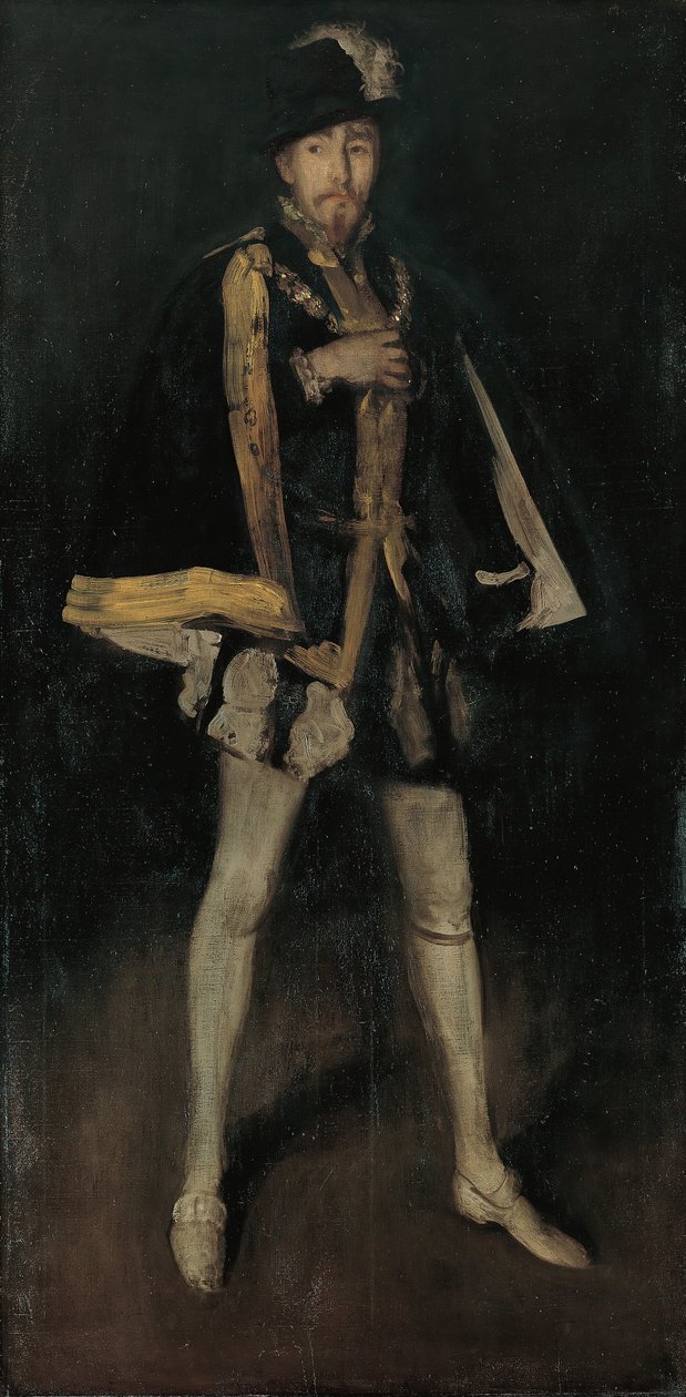 Arrangement in Zwart, No. 3: Sir Henry Irving als Filips II van Spanje, 1876, herwerkt 1885 door James Abbott McNeill Whistler