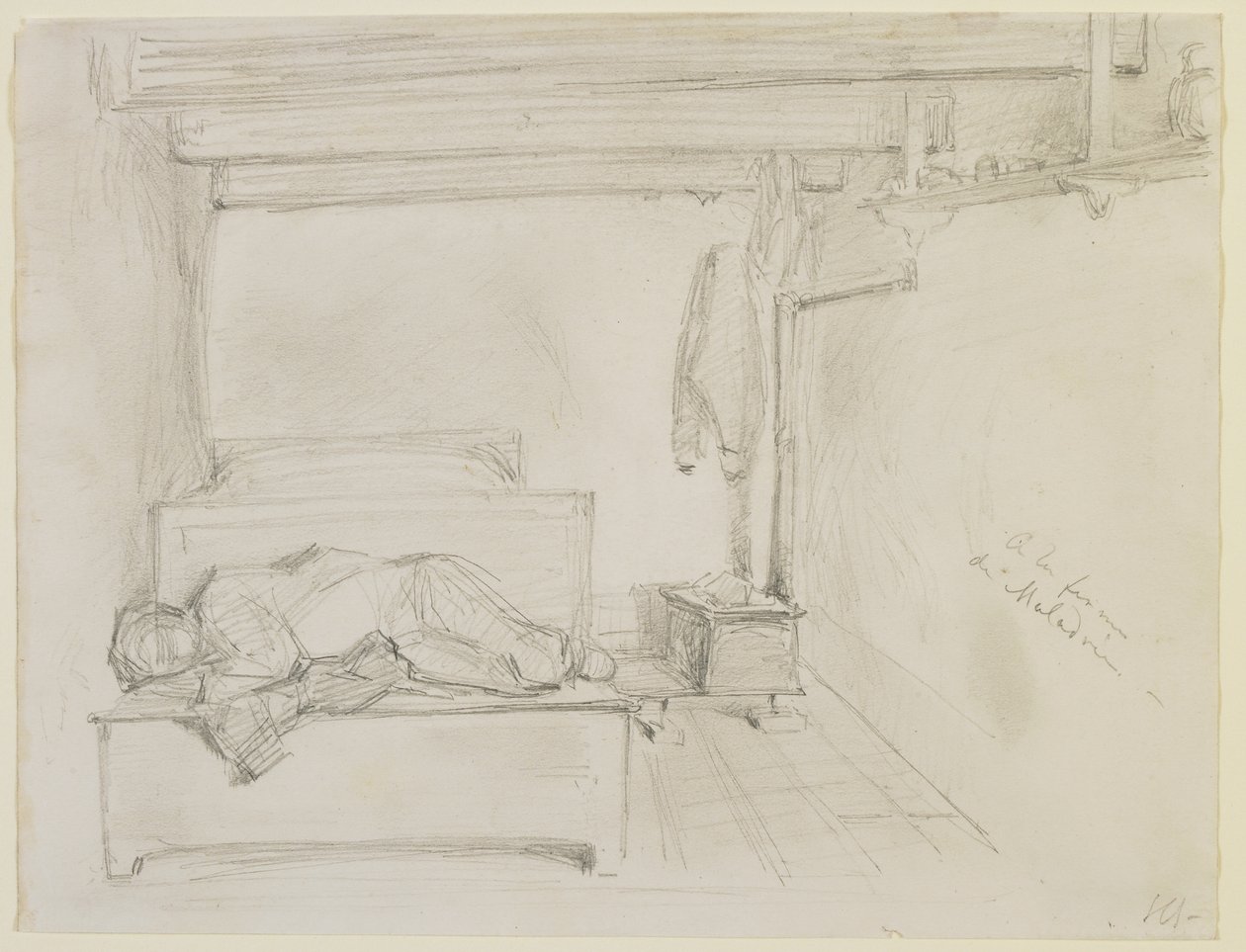 Op de boerderij van Maladrie, 1858 door James Abbott McNeill Whistler