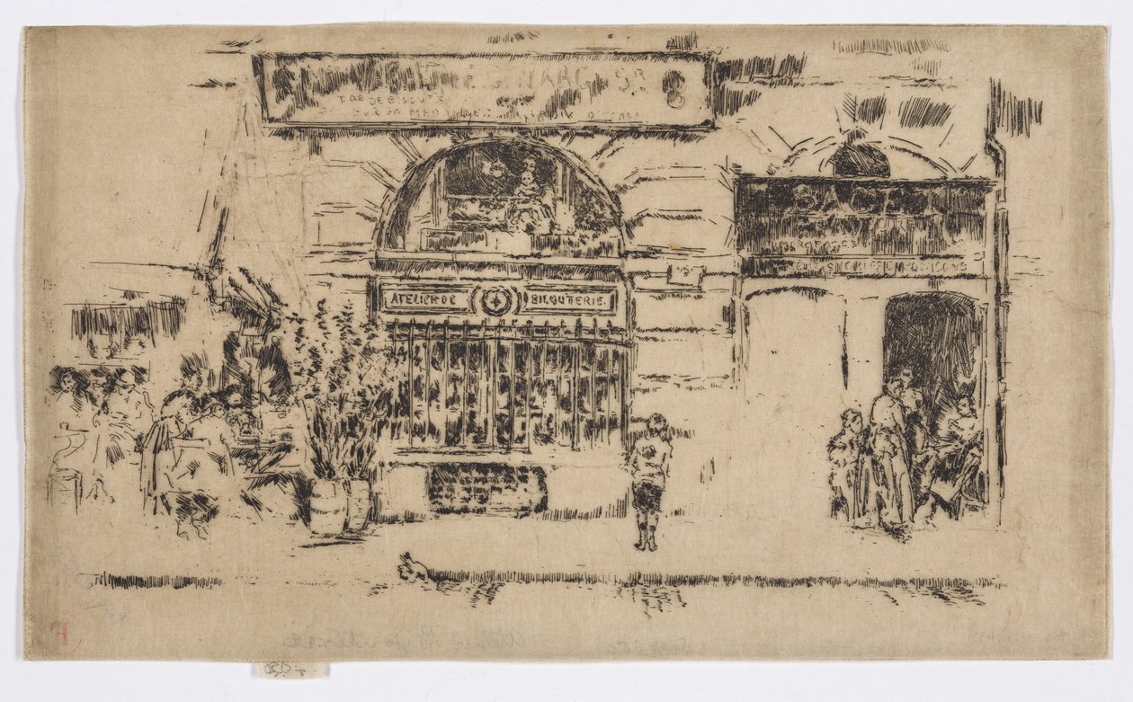 Atelier de Bijouterie, ca. 1892-93 door James Abbott McNeill Whistler