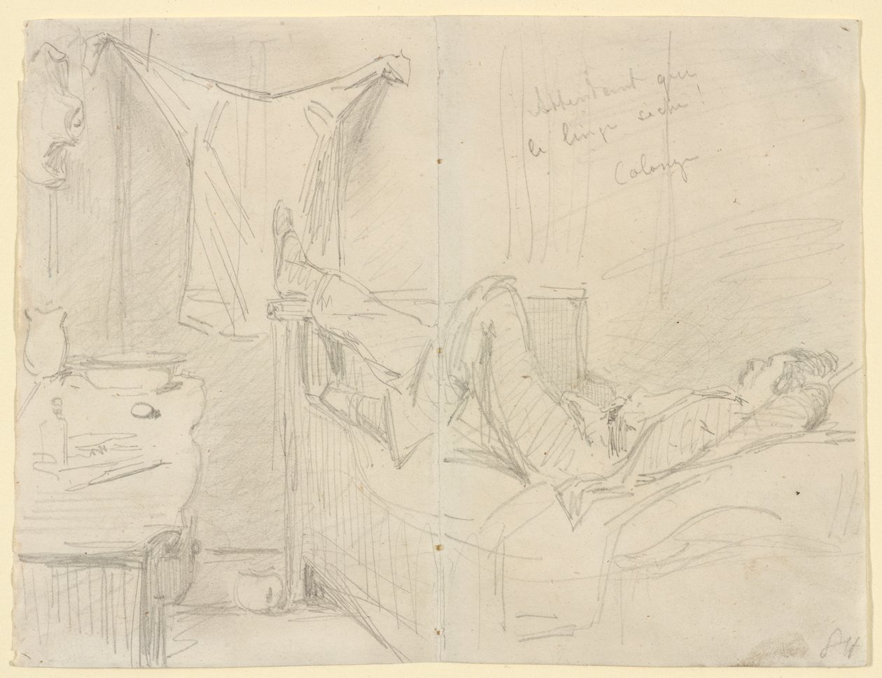 Wachten tot de was droogt! Keulen, 1858 door James Abbott McNeill Whistler