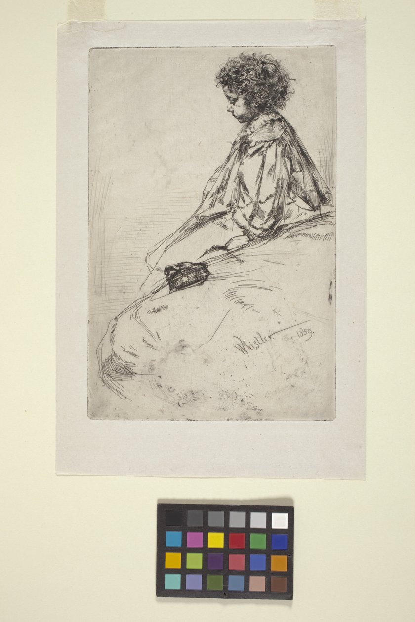 Bibi Lalouette door James Abbott McNeill Whistler
