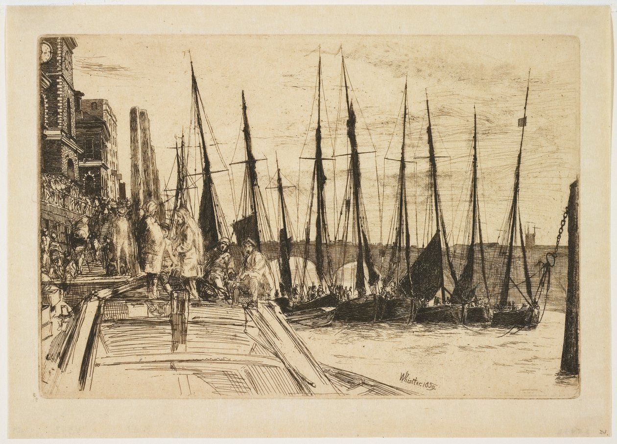 Billingsgate door James Abbott McNeill Whistler