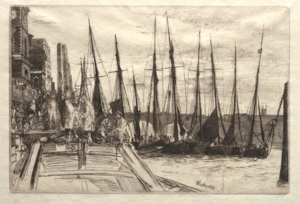 Billingsgate door James Abbott McNeill Whistler