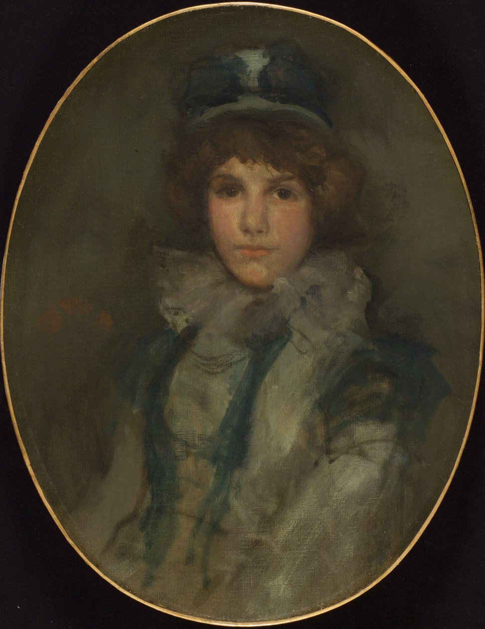 Blauw en Koraal: De Kleine Blauwe Muts, 1898 door James Abbott McNeill Whistler