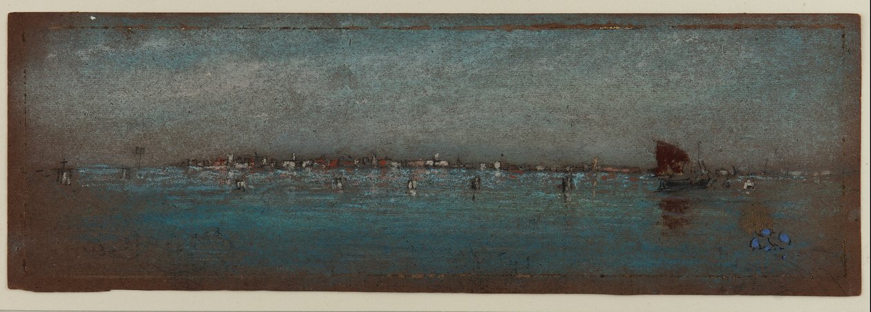 Blauw en zilver - De eilanden, Venetië, 1879-80 door James Abbott McNeill Whistler