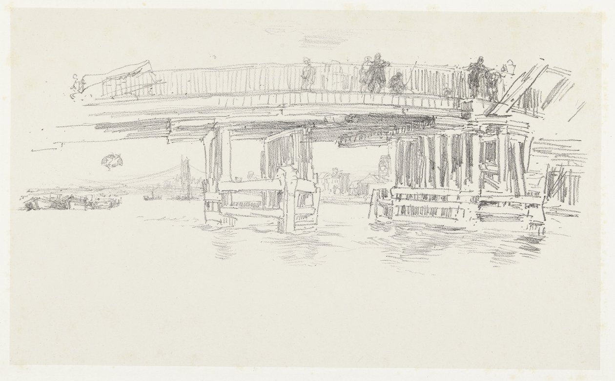 Brug over de Theems door James Abbott McNeill Whistler