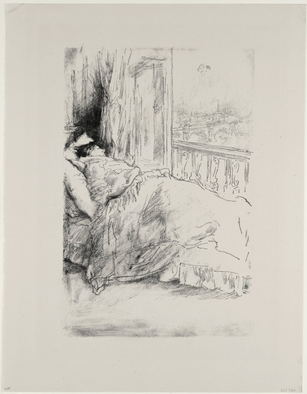 Bij het balkon door James Abbott McNeill Whistler